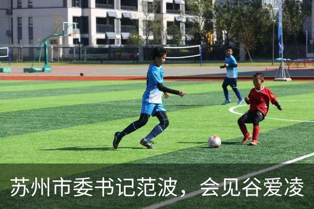 苏州市委书记范波，会见谷爱凌
